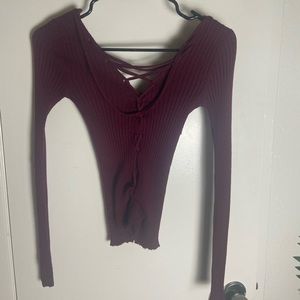 Fashion Nova Long Sleeve Back Laced